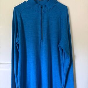 lululemon athletica Blue Zip Up Sweater